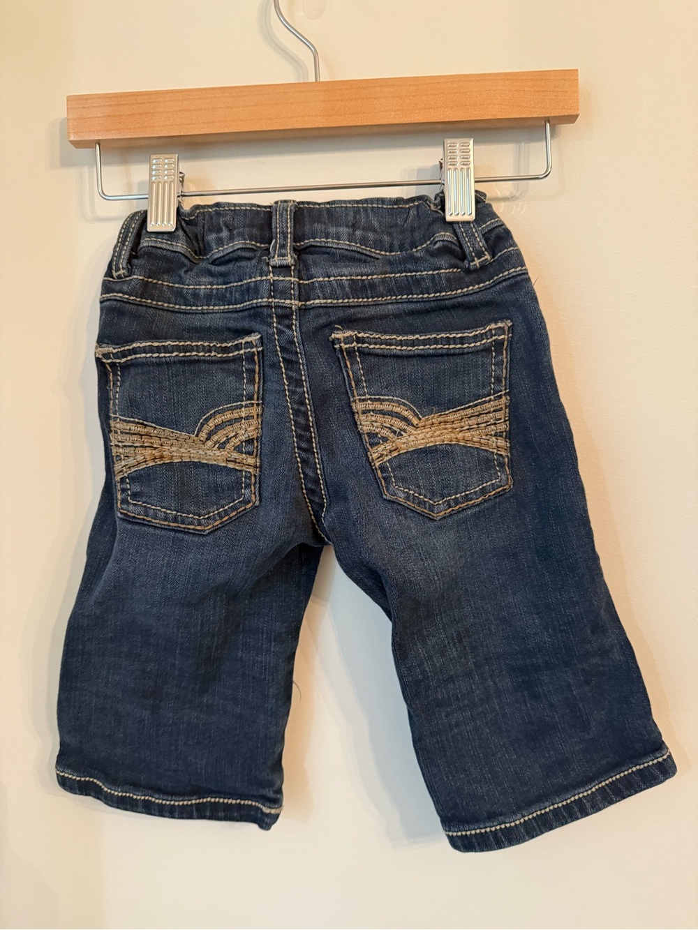 Wrangler Kids Dark Blue Denim Jeans with Embroidered Back Pockets